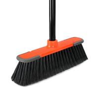 Broom for Sweeping Indoor 54''Long Handle Soft Bristle Brooms,Indoor Broom for Floor Cleaning House Broom for Kitchen Lobby Patio Yard