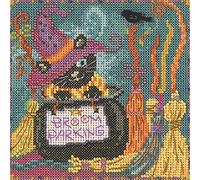 Broom Parking Beaded Counted Cross Stitch Kit Mill Hill 2022 Buttons & Beads Autumn MH14224