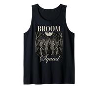 Broom Squad Coven Circle Forest Moon Womens Halloween Top Tank Top