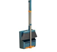 Broom with Dust Pan | Dustpan with Adjustable Handle 180 Degree Rotating Broom Combo Set,Portable Upright Stand Up Kit for Lobby, Garden, Garage, Bedroom