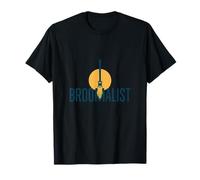 Broomalist Witchwork Modern Tall Font Halloween Design T-Shirt