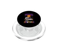 Brooms Are For Amateurs Halloween Witch Driving Ambulance PopSockets PopGrip for MagSafe