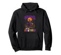 Brooms Are For Amateurs Halloween Witch Riding Bicycle Pullover Hoodie