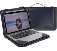 Broonel Blue Leather Laptop Messenger Case - Compatible with ASUS ExpertBook B3 Flip 14" (B3402)