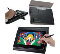 Broonel Leather Graphics Tablet Folio Case Compatible With HUION Kamvas 13 Graphics Drawing Monitor 13.3 Inch