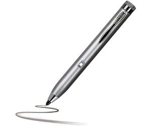 Broonel Silver Fine Point Digital Active Stylus Pen - Compatible With HP 14s-dq5503sa 14" Laptop