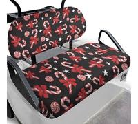 Brosoneto Christmas Candy Golf Cart Seat Covers, Portable Golf Towel Blanket Seat Cover Golf Accessories Decoration, Comfortable Club Car Seat Covers