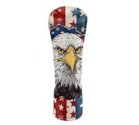 Brosoneto Eagle Golf Head Covers, Funny Driver Headcover, American Flag Premium Leather Golf Club Covers for Club Protective, 4th of July Patriotic Unique Golf Gift Accessory
