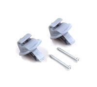 Bross Auto Parts BCF5010FBA 2 Pieces Sun Visor Clip Gray Color Compatible With Renault Clio Megane Scenic Laguna Twingo Modus Espace Vel Satis Trafic Kangoo