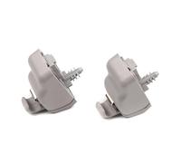 Bross Auto Parts BCF5070 2 Pieces Sun Visor Holder Clips Hook Retainer Light Gray 735633192 Compatible With Fi.at Tip.o 356 Eg.ea 2015-On
