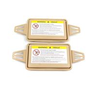Bross Auto Parts BDP545-1 Sun Visor Shade Mirror Cover Mirror Set TAN Compatible with Mercedes W210 W211 2108102510 2118100410