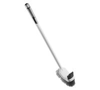 Brosse de Toilette en Silicone | Brosse WC Avec Poils Flexibles et Manche Long Antidérapant | Nettoyage en Profondeur Pour Salle de Bain | Support Inclus, Design Hygiénique et Durable