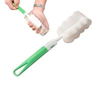 Brosse Goupillon Éponge Pour Bouteilles et Tasses, Brosse de Nettoyage Douce Avec Manche Long en PP, Idéal Pour Théières, Gourdes et Biberons, 22 cm