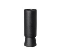 broste Copenhagen Anker Candle Holder, Aluminium, Black, 11 x 4 cm