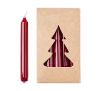 Broste Copenhagen Broste Christmas tree candle glossy Ø1,2x10,2 cm 20 pack Burgundy