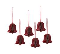 Broste Copenhagen Chime bell Christmas tree decoration Pompeian red