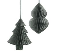 Broste Copenhagen Christmas decorations DECO 'CHRISTMAS MIX' PAPIER X2 in Green One size