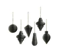 Broste Copenhagen Christmas decorations DECO 'CHRISTMAS MIX' PAPIER X6 in Green One size