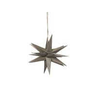 Broste Copenhagen Christmas decorations DECO ETOILE 'VENUS' BOIS in Grey One size