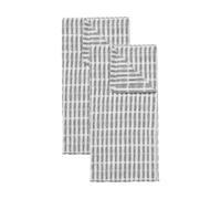 Broste Copenhagen Folke kitchen towel 50x70 cm 2-pack Black-natural