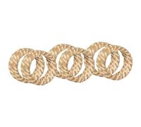 Broste Copenhagen - Gaia Napkin Rings 6-pack, Rattan - Brown