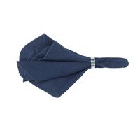 Broste Copenhagen Gracie linen napkins dark blue (insignia blue)