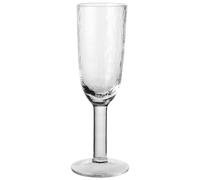 Broste Copenhagen - Hammered Champagne Glass, Clear - Clear