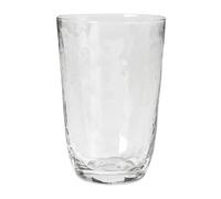 Broste Copenhagen Hammered drinking glass 50 cl Klar