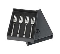 Broste Copenhagen Hune cake fork 4-pack Brushed satin