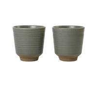 Broste Copenhagen Miko mug 15 cl 2-pack Dark green