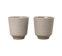 Broste Copenhagen Miko mug 15 cl 2-pack Warm grey