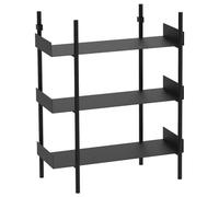 Broste Copenhagen - Nobuko Bookcase 3 Shelves, Black - Black