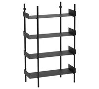 Broste Copenhagen - Nobuko Bookcase 4 Shelves, Black - Black