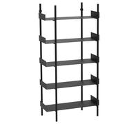 Broste Copenhagen - Nobuko Bookcase 5 Shelves, Black - Black