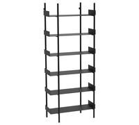 Broste Copenhagen - Nobuko Bookcase 6 Shelves, Black - Black