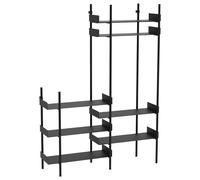 Broste Copenhagen - Nobuko Bookcase 7 Shelves, Black - Black