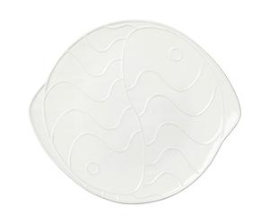Broste Copenhagen - Pesce Dish White, 30,6x34,6 cm - White