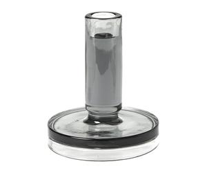 Broste Copenhagen Petra candle sticks smoked pearl dark grey 14 cm