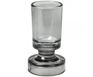Broste Copenhagen Petra Smoke Grey Glass Vase Diameter 6.6 cm Height 10 cm