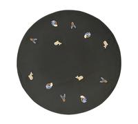 Broste Copenhagen Round Cotton Rug Green 120cm