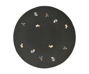 Broste Copenhagen Round Cotton Rug Green 120cm