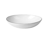 Broste Copenhagen Salt bowl 23x19.5x5 cm White-black rim