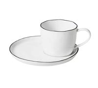 Broste Copenhagen Salt cup and saucer large, 6.5 cm