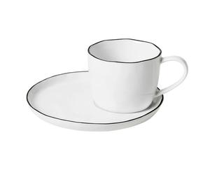 Broste Copenhagen Salt cup and saucer large, 6.5 cm