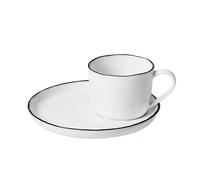 Broste Copenhagen Salt cup and saucer small, 5 cm