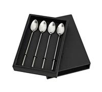 Broste Copenhagen - Sletten Long Spoon 4-Pack, Satin - Stainless Steel
