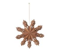 Broste Copenhagen Snowflake Christmas decoration Indian tan Ø15 cm