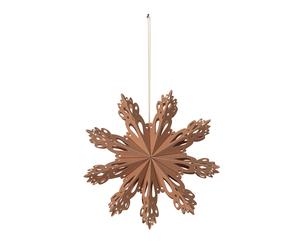 Broste Copenhagen Snowflake Christmas decoration Indian tan Ø15 cm