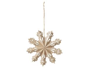Broste Copenhagen Snowflake Christmas decoration natural Ø15 cm