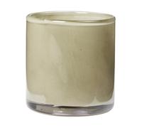 Broste Copenhagen Solai hurricane candle holder Light Green, Ø8 cm